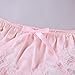 MSemis Men Sissy Crossdress Panties Lace Satin Frilly Ruffled Bloomer Thong Underwear Lingerie Pink Medium (Waist 30.0''-46.0