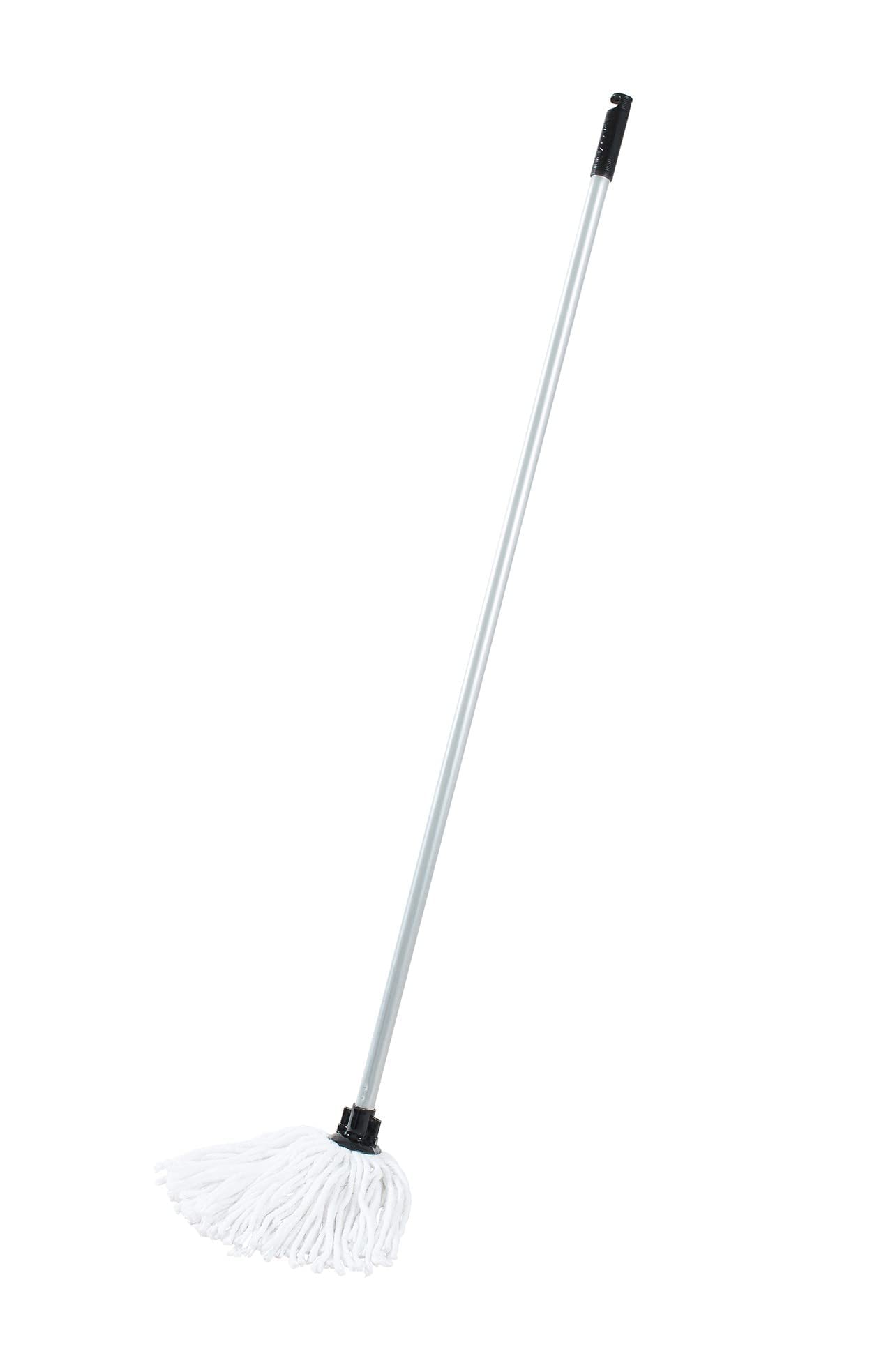 Addis Cotton Mop Made from Recycled Cotton with 3 Piece Handle in Metallic and Grey. Easy To Assemble