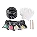 Wax Warmer Hair Removal Kits, Professional Home Waxing Kit Electric Pot Heater for Rapid Waxing of All Body, Face, Bikini Area, Legs with 4 Flavor Hard Wax Beans &15Wax Applicator Spatulas Upgraded