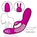 Mixfun Rabbit Vibrator Dildo G Spot vibrators with Bunny Ears for Clitoris Stimulation Waterproof Sexy Toys Clit Stimulator with 16 Vibration Modes Quiet Dual Motor for Women USB Magnetic Rechargeable