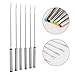 6Pcs Stainless Steel Forks Dessert Server Skewer Fondue Pot Forks Kitchen Tool Tableware Perfect for Cheese Meat Chocolate Dessert