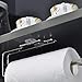 Under Cabinet Paper Towel Holder,ECROCY Paper Towel Rack,Wall Mount and No Drilling - Stainless Steel