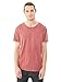 Alternative Men's Distressed Heritage Tee, Red Pigment, Large