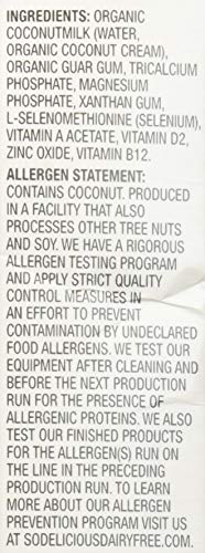 So Delicious Dairy Free Coconut milk Beverage, Unsweetened Original, 4 Count - Thumbnail 3