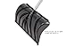 ORIENTOOLS Snow Pusher with D-Grip Handle and Foot Plate, The Shovel Perfect for Shoveling or Pushing Snow, Soils and Grains (19