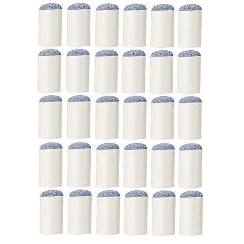 COOLOOdirect 30pcs Replacements Slip-On Pool Billiard Cue Tips Head Tip Snooker Mouth,12mm - Thumbnail 7