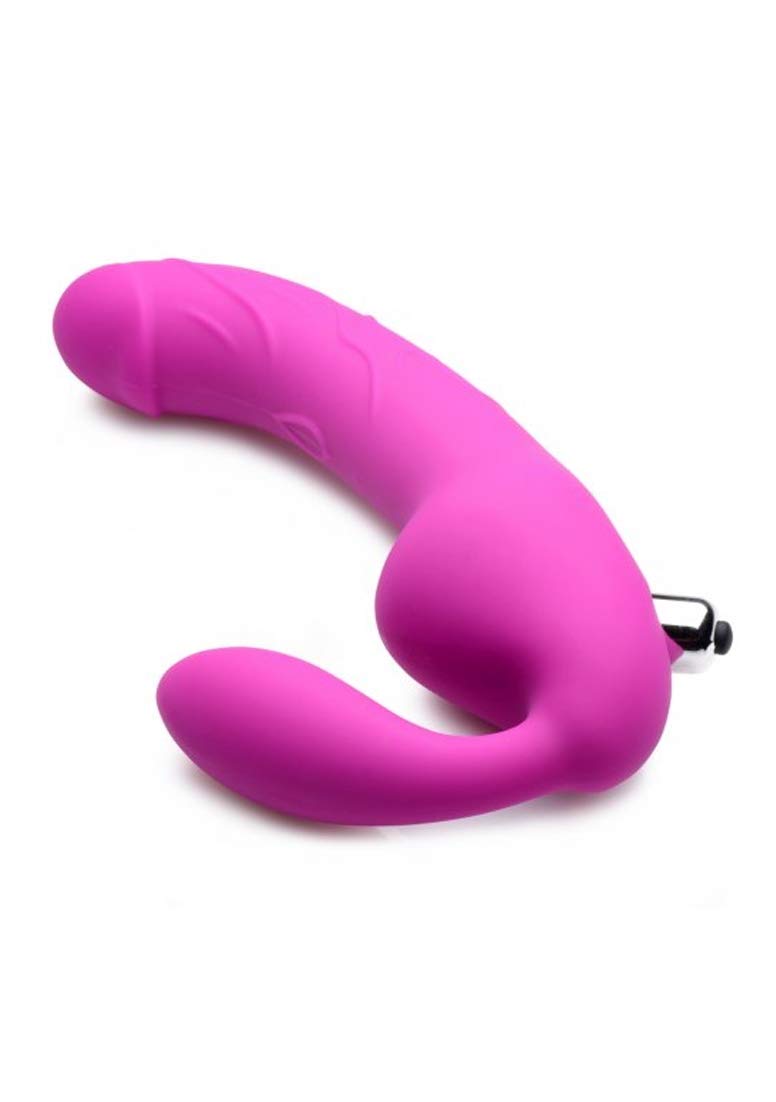 Royal Rider Vibrating Silicone Strapless Strap On Dildo