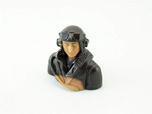 Viloga RC Airplane Accessories 1/9 1/6 1/5 Scale Pilot Figures Toy Model, Realistic WWII Character Playing Spare Parts for Fixed Wing Balsa Wood Plane Kits - Thumbnail 4