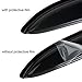 4pcs Vent Shade Deflector Window Visors,HAIHUA for Ram 02-08 1500 & 03-09 2500 3500 Quad (Aka Crew) Cab Outside Mount Style Wind Sun Rain Guard