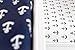 2 Pack Jersey Fitted Cotton Crib Sheet with Anchor Print - Standard Crib Mattress Size - Toddler, Kids Bedding - Navy Blue Nautical Nursery Decor - Ideal for Infant Boys Or Girls
