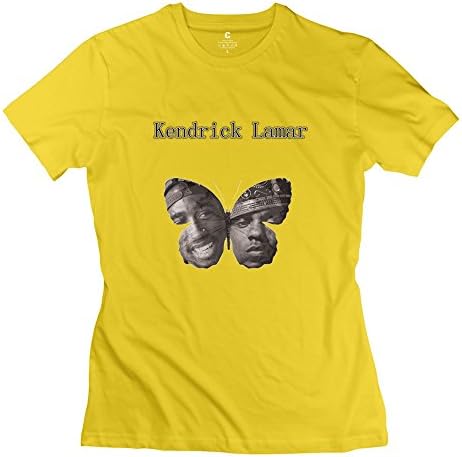 Female Kendrick Lamar Custom Hot Yellow T Shirts By RRG2G Medium