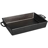 Lodge 9"x13" Cast Iron Casserole, Black