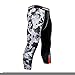 Athmile Mens Compression Leggings Pants,Baselayer Running Tights, 3/4 Cool Dry Sports Capri Pants,Camouflage, Black