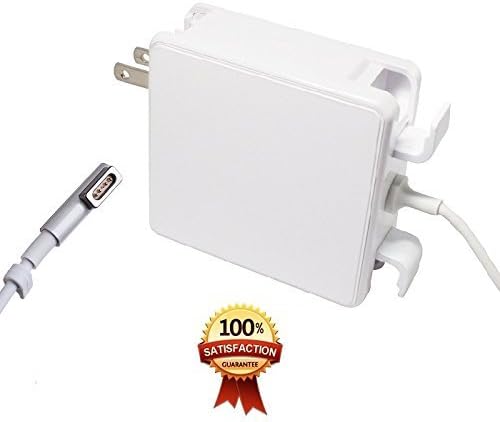 Macbook Pro Charger, U Type Replacement 60W Magsafe (L) Shape Connector Ac Power Adapter for Macbook and 13-inch Macbook Pro (Before Mid 2012 Models)