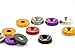 Amooca Purple Password JDM Aluminum Alloy Fender Bumper Engine Dress Up Washers Kit with Bolts 10Pcs