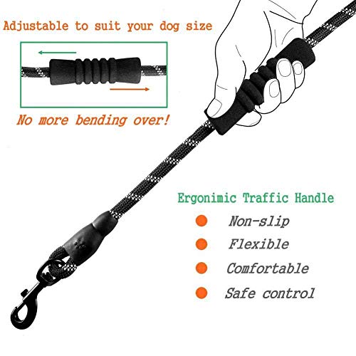 image for Trasen Pet 6FT Dog Leash Reflective Dog Leash with Comfortable Padded 