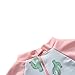 UV Sun Protective Baby Girls Swimsuit Long Sleeve Kids 3pcs Cactus Bathing Suit Rash Guards UPF 50+ Pink 1-2T
