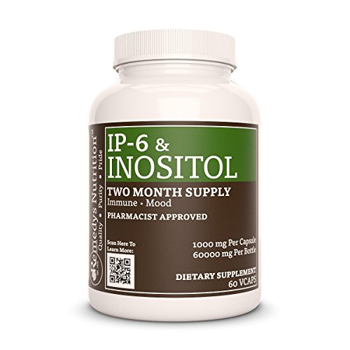IP-6 Inositol Remedys Nutrition MEGA STRENGTH 1,000 mg per capsule/2000 mg daily/ 60,000 mg per bottle Organic Vegan VCaps IP-6 Inositol Remedys Nutrition MEGA STRENGTH 1,000 mg per capsule/2000 mg daily/ 60,000 mg per bottle Organic Vegan VCaps