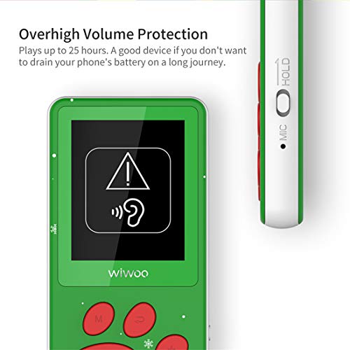 MP3 Player for Kids, Cartoon Kids MP3 Music Player Bear Paw Button Design, 1.8" LCD Screen, MP3 Player with Radio, Kids Games, Sleep Timer, Voice Recorder - Thumbnail 5