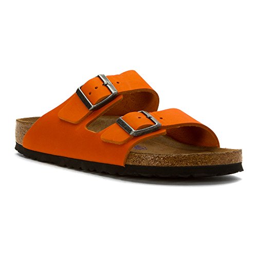 birkenstock arizona orange nubuck