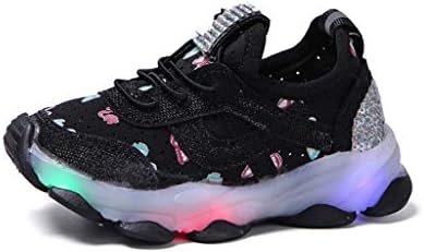 Sameno LED Baby Shoes 1-6 T Light Up Luminous Walking Shoes Jelly Soft Sole Sneakers Gifts for Toddler Boys Girls