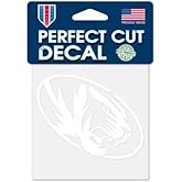 WinCraft NCAA University of Missouri Mizzou Tigers Logo 4" x 4" inch Outdoor White Decal