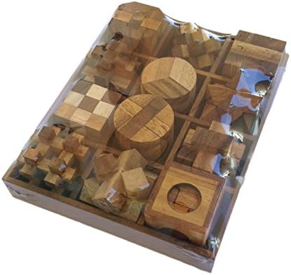 12 of 3D Wood Puzzles Brain Teasers Game Set A