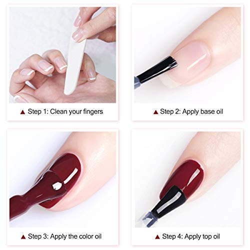 Skymore 6pcs Nail Polish Set, Water-Based Peel-Off Gel Nail Lacquer Kit Beauty Gloss Non-toxic Nail Care Art Set For Women Lady Girls 708