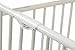 L.A. Baby Deluxe Holiday Folding Metal Crib, White