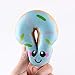 Yikou Kawaii Jumbo Slow Rising Squishies Cream Scented Squeeze Kid Toy Phone Charm Gift for Stress Relief (Smiley Circle)