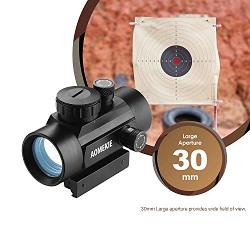 AOMEKIE Red Dot Sight Airsoft Scope Reflex Sight Rifle Scope 30mm Multi