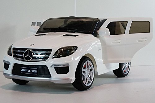Licensed 2015 Mercedes Benz ML63 AMG 12v Power Wheel, Ride on Car / Toy with Remote Control- Silver