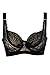 VamJump Women Sexy Sheer Lace Large Cup Transparent Bralette Bra