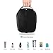 HANKCLES Travel Dopp Kit Waterproof Toiletry Bag Cosmetic Kit Bag Large Capacity Portable Shaving Kits Bag with Free Travel Bottles for Men (Glossy Black)