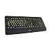 Azio Vision Backlit USB Keyboard with Large Print keys and 5 Interchangeable Backlight Colors (KB506) - Wired primary