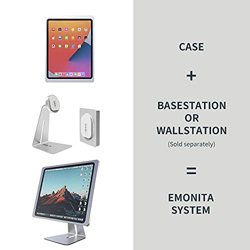 EMONITA iPad Wall Mount with 360° Rotatable Charging Port for
