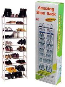 HJFF-Multifunctional combination shoe rack _ simple ten layer combination shoe shoe shoe Organizer Rack 10 layer iron shoe,white,10 layer