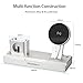 Wireless Charger Stand Compatible for iPhone Xs/XS Max/XR/X, 6 in 1 Aluminum Charging Dock for iWatch/AirPods/iPad/Apple Pencil, Detachable Wireless Charger for Samsung Galaxy S9/S8/S7 (Silver)