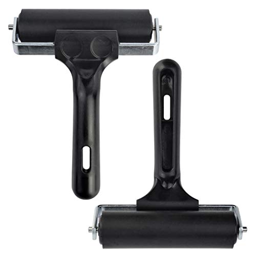 Tape Roller Rubber Roller for Printmaking Wallpapers Stamping Gluing Application (3.8) - Thumbnail 6