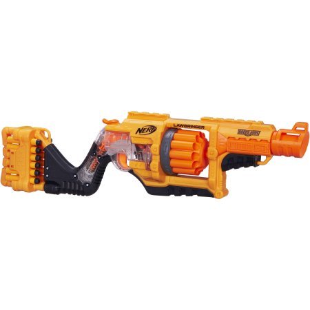 Nerf doomlands 2169 lawbringer blaster 12-dart rotating barrel