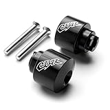 Krator Black Bar Ends CBR Engraved Hand Grip Handlebar For Honda CBR 600 F1/F2/F3/F4/F4i 1987-2006