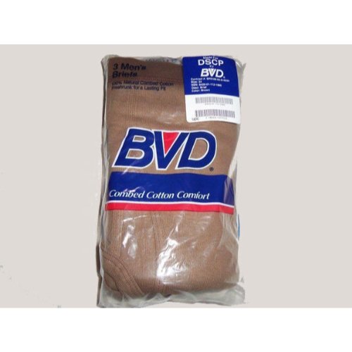 Briefs, GI, Brown, Size 42-3pk