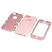 iPhone 5C Case,HKW (TM) Bling Rhinestone 3 IN 1 Armor Defender Shockproof Protective Diamond Case Cover for Apple iPhone 5C with Stylus Pen (Rose Gold) (MA1838)