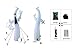 PARAYOYO 12 Ft Halloween Inflatables Terrible Ghost Decoration with Flash Color Changing Light Blow Up Decor Indoor Outdoor Yard Lawn Decorations