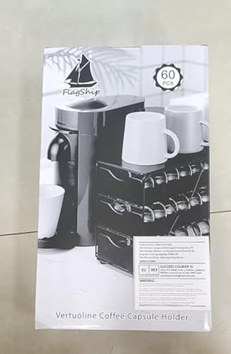 FlagShip for Nespresso Pod Holder Vertuo Pod Drawer Large Mullti
