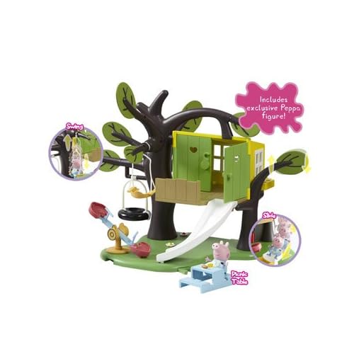 peppa en la casa del árbol