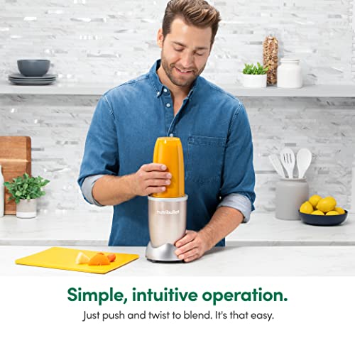 nutribullet Pro 900 Watt Personal Blender 13Piece HighSpeed Blender/Mixer System, Champagne