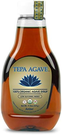 Tepa Agave 100% Pure Organic Blue Agave Syrup - Amber Agave Flavor - 11.9 oz