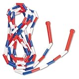 Champion Sports Segmented Plastic Jump Rope, 16Ft, Red/Blue/White