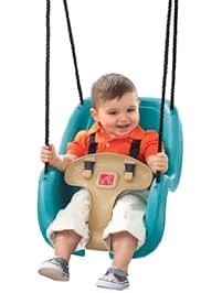 Step2 Infant to Toddler Swing Seat - Durable Outdoor Baby Chair Fun Toy, Turquoise
